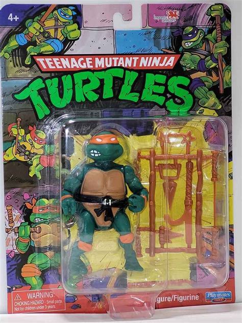 Michelangelo Teenage Mutant Ninja Turtles Classic Basic Retro 4 Figure Playmate