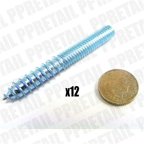 Choose 12 X Wood To Metal Dowels M6m8m10 Zinc Plated Furniture