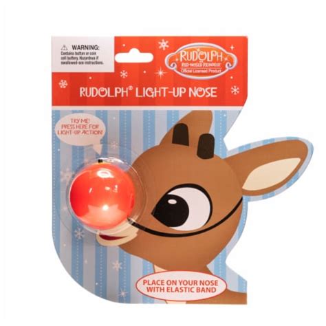 DanDee Rudolph The Red Nosed Reindeer Light Up Nose Red 1 Ct Smith