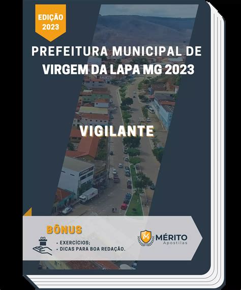 Apostila Vigilante Prefeitura de Virgem da Lapa MG 2023 Mérito Apostilas