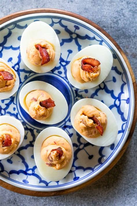 Spicy Bacon Deviled Eggs - Perfect Brunch Recipe