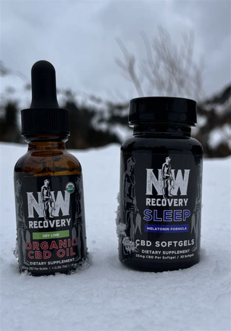 CBD And Melatonin Sleep Formula Softgels NW Recovery