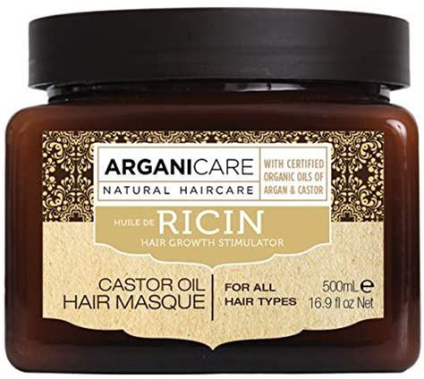 Arganicare Masque renforçateur Arganicare à lhuile de ricin Bio 500ml