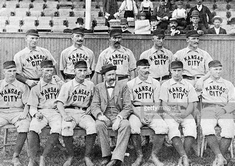 The Kansas City Base Ball Club Poses For Their Team Portrait In 1889
