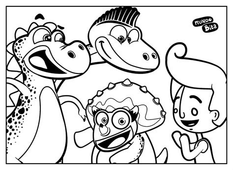 Mundo Bita E Os Animais Colorir - Desenhos do Mundo Bita para Colorir e Imprimir - Aprender a Desenhar