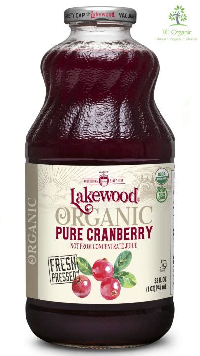 Lakewood Organic Pure Cranberry Juice 有机蔓越莓汁 Lazada