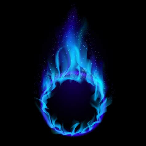 Blue Ring Of Fire Stock Vector Illustration Of Blazing 20511873