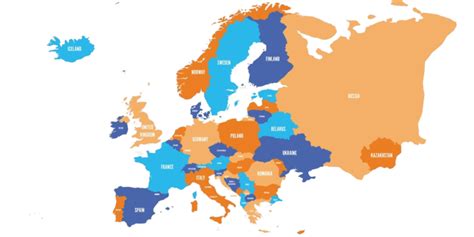 Europe Map With Country Names