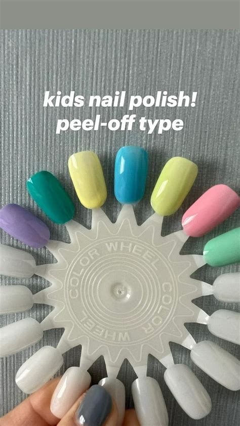 kids nail polish! peel-off type | Kids nail polish, Nail polish, Nails ...