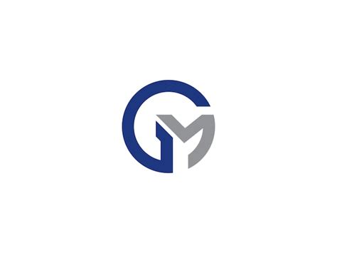 Diseño del logotipo de gm Vector Premium