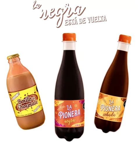 Refrescos De Sidra Negra Cebada Y Boxito Pionera Cristal