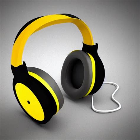 Low Poly Headphones Polygon 3d Render Belender Stable Diffusion