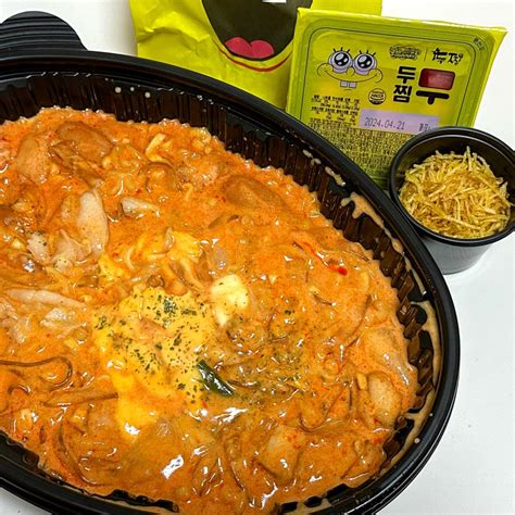 두찜 신메뉴 불닭로제찜닭 보통맛 내돈내산 아쉬운 이유 눈꽃감자배민 6천원 할인 네이버 블로그