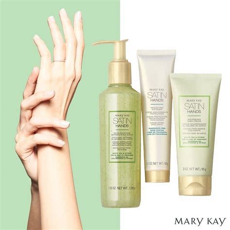 Mary Kay Satin Hands Pampering Set White Tea Citrus Silky Soft Hands