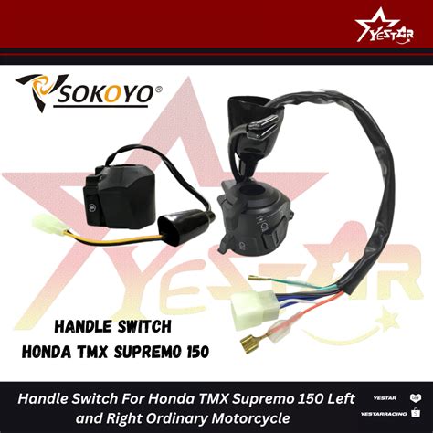 Yestar Pair Domino Handle Switch For Honda Tmx Supremo Left Right