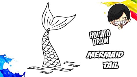 How To Draw Mermaid Tail Youtube