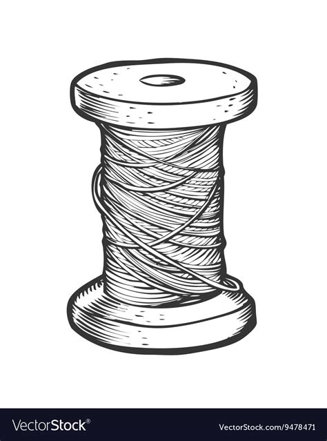 Spool Thread Royalty Free Vector Image Vectorstock