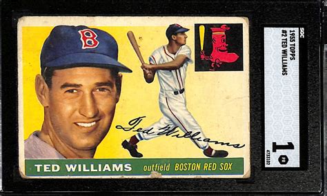 Lot Detail 1955 Topps Ted Williams 2 Graded SGC 1