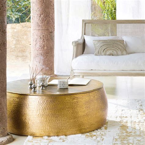 The Beauty Of Brass Drum Coffee Tables - Coffee Table Decor