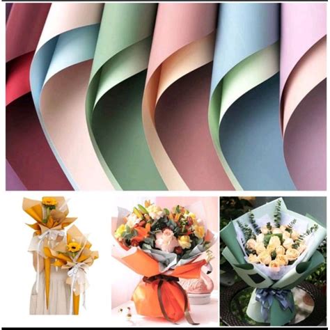 Jual Free Packing Kertas Buket Flower Wrapping Paper Cellophane