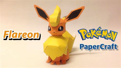 How To Make Flareon Pokemon Papercraft Youtube