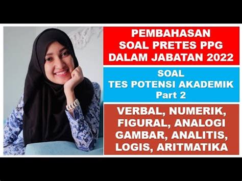 Soal Tes Potensi Akademik PPG YouTube