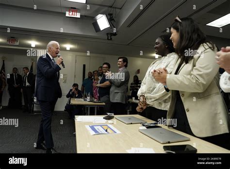Washington United States 24th Oct 2022 Us President Joe Biden Delivers Remarks At The