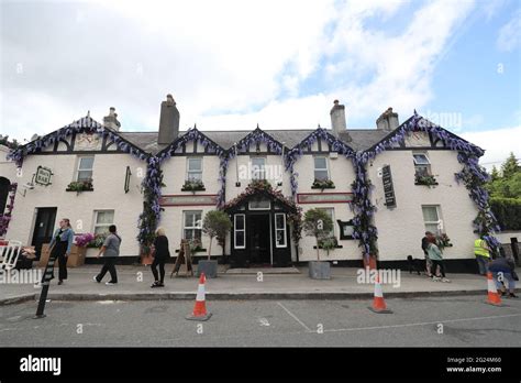 A Pub In Enniskerry Village In County Wicklow Ireland Is Transformed