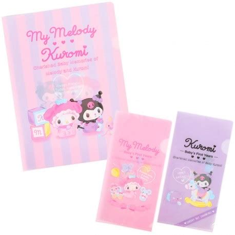 My Melody Kuromi Baby Years File Folders Set Kawaii Panda Making