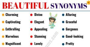 BEAUTIFUL Synonym: 60 Best Synonyms for BEAUTIFUL - ESL Forums