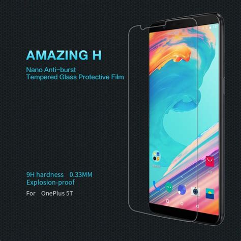 Nillkin Amazing H Tempered Glass Screen Protector For Oneplus 5T A5010