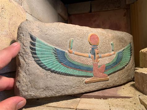 Egyptian Art Wall Relief Sculpture Of Maat The Goddess Of Truth