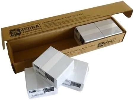 500 Tarjetas De Pvc Para Credenciales Zebra Zc100 Zc300 Blancas