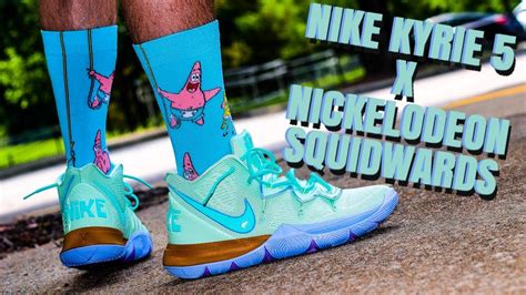 NIKE KYRIE 5 X NICKELODEON SPONGEBOB COLLAB SQUIDWARDS REVIEW & SICK ON ...