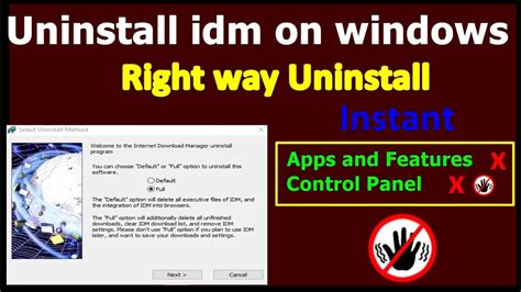 How To Uninstall Idm From Laptop How To Uninstall Idm Completely From