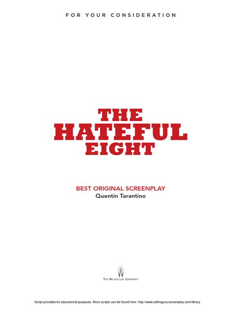 The Hateful Eight | PDF | Works