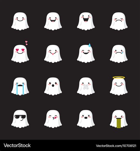 Mẫu Hình Bóng Ghost Emoji Cute đáng Yêu Và Dễ Thương