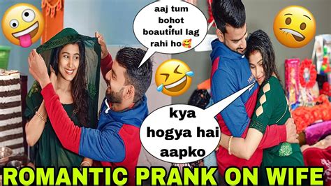 Romantic Prank On Wife😜 💋 She Gone Romantic Prank On Indian Wife 😂