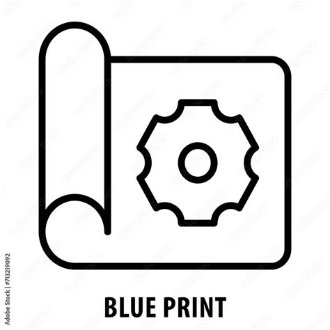 Blue Print, icon, Blueprint, Technical Blueprint, Blueprint Icon, Engineering Drawing ...