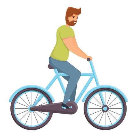 Park ride bike icon, cartoon style 14258450 Vector Art at Vecteezy