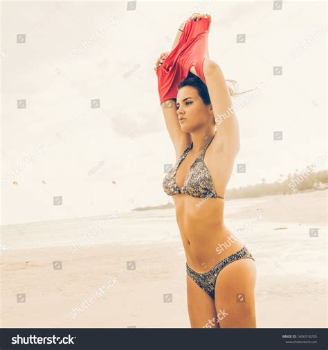 Sexy Fit Lady Sensual Bikini On Stock Photo Shutterstock