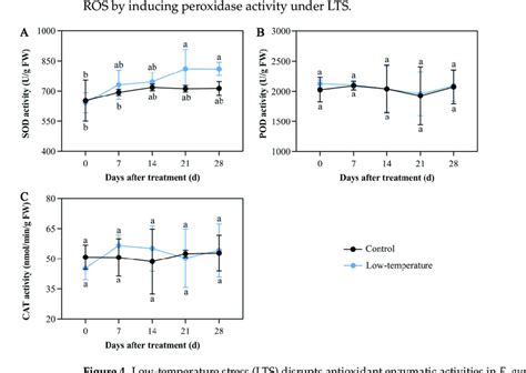 Low Temperature Stress Lts Disrupts Antioxidant Enzymatic Activities