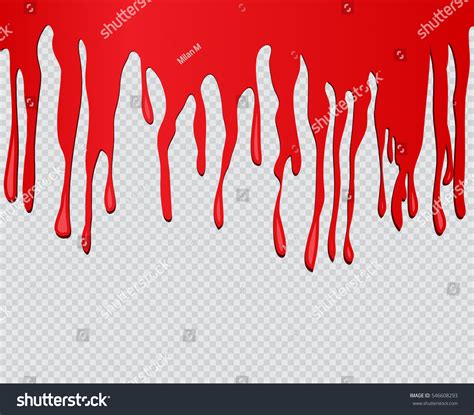 Red Paint Drippingpaint Drips Backgroundvector Illustration Stock