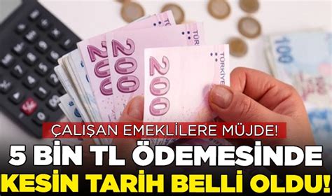 Bin Tl Demesinde Kesin Tarih Belli Oldu G Ndem N Bet I Gazete