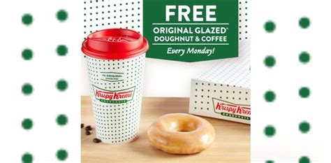 FREE KRISPY KREME DOUGHNUT AND COFFEE ON MONDAYS Two Cutepeas In A Pod