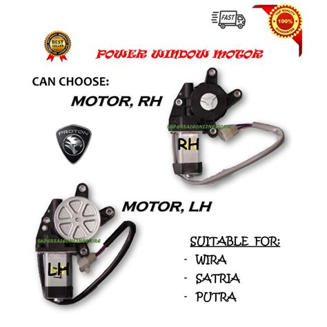 Car Oem Proton Wira Satria Putra Power Window Motor Right Left