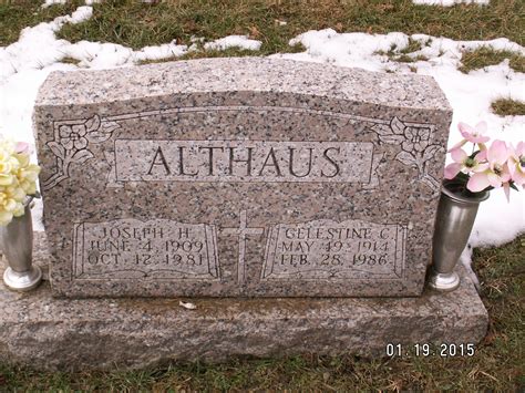 Joseph H Althaus 1909 1981 Find A Grave Memorial