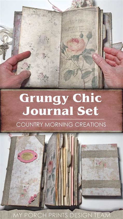 Grungy Chic Tn Junk Journal Set Country Morning Creations My Porch