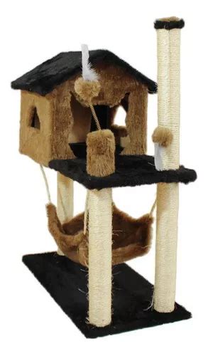 Casa Arranhador Gato Playground Brinquedo Sisal Marrom Claro Mercadolivre