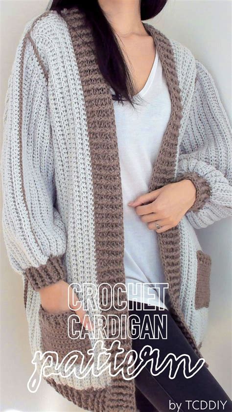 Long Striped Crochet Cardigan Pattern Artofit